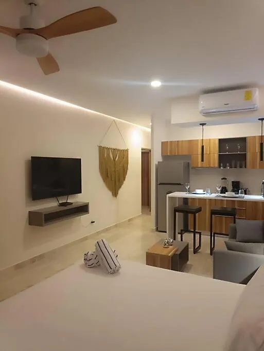 Centrico Estudio Con Balcon En Aldea Zama Tulum I Elena214